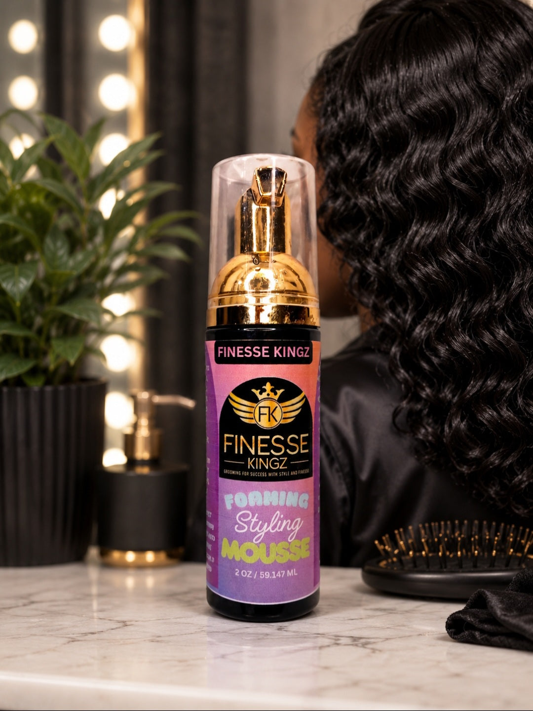 Finesse Kingz Foaming Styling Mousse